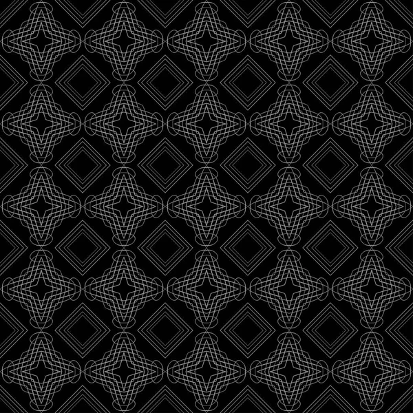 暗い背景パターン 幾何学的な壁紙のテクスチャ ファブリック タイル インテリアデザインや壁紙のためのシームレスなパターン 背景ベクトル画像 — ストックベクタ