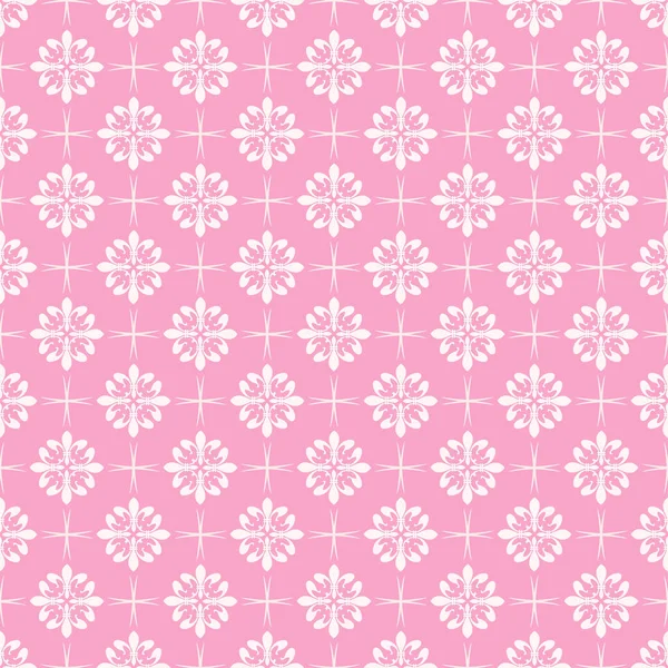 Modèle Fond Texture Papier Peint Rose Blanc Motifs Sans Couture — Image vectorielle