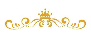 Hat tasarımı ögesi: süs, sınır, çerçeve, grafik tasarımı için kaydırma, vektör resmi