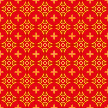 Arkaplan modeli. Modern duvar kağıdı dokuları. Kusursuz geometrik desen. Turuncu ve sarı renkler. Kumaşlar, kapaklar, desenler, posterler, duvar kağıtları için mükemmel. Vektör arkaplan resmi