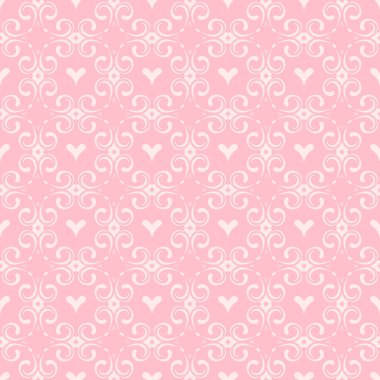 Kusursuz desenli çiçek arkaplanı Pembe Renkler Vektör İllüstrasyonu