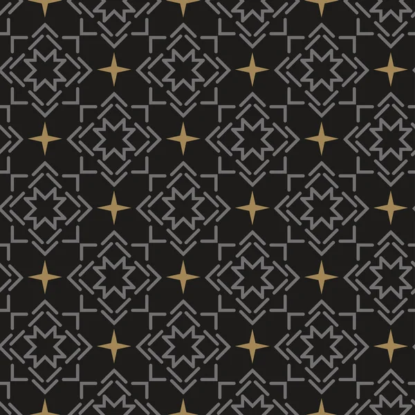 Απρόσκοπτο Γεωμετρικό Υπόβαθρο Μοτίβου Απεικόνιση Διάνυσμα Μαύρων Χρωμάτων — Διανυσματικό Αρχείο
