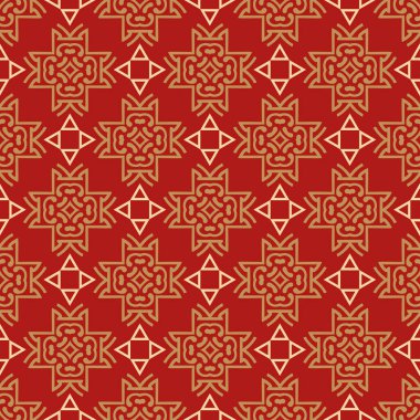Duvar kağıdı arkaplanı için kusursuz desen, geometrik stil dokusu, kırmızı-paslı renk
