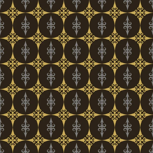 Patrón Fondo Sin Costuras Estilo Real Textura Azulejos Papel Pintado — Vector de stock