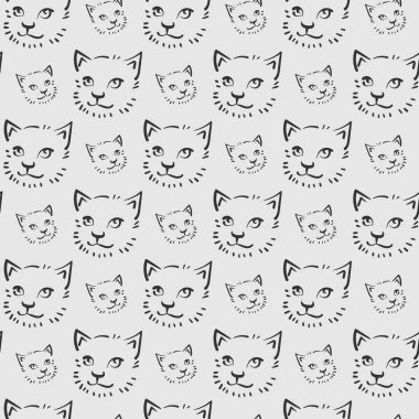 Komik yüzlü kusursuz desen