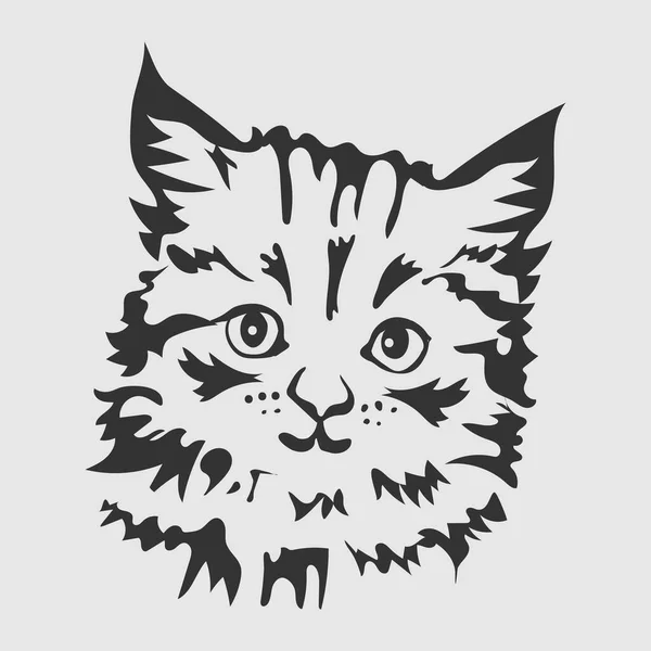 Cat Head Vector Image — Stock Vector