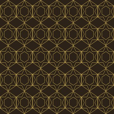 Siyah, doğrusal süs, arkaplan, doku üzerinde altın aralıksız desen