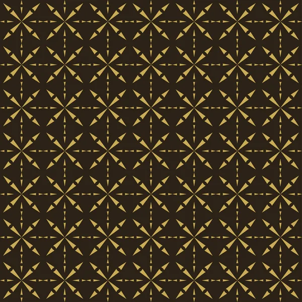ベクトル背景パターン 単純な幾何学的テクスチャ 壁紙デザインのための正方形の背景 金と黒 — ストックベクタ