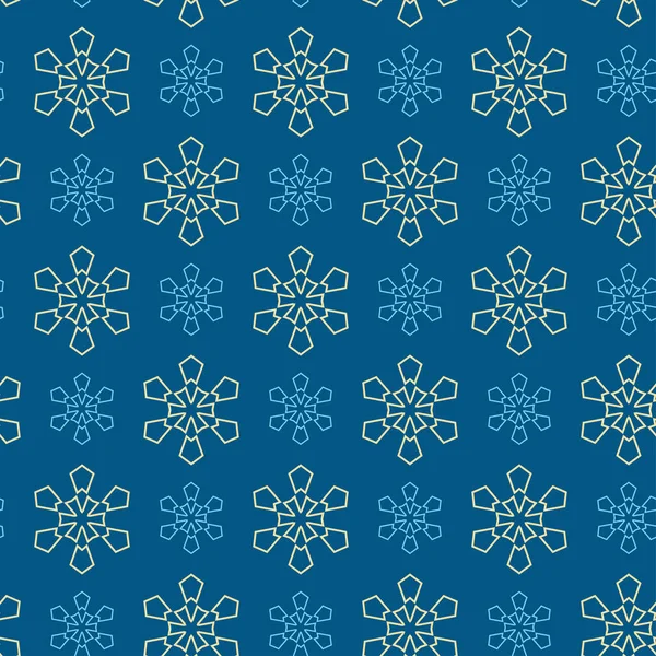 Seamless Pattern Snowflakes — Stock Vector