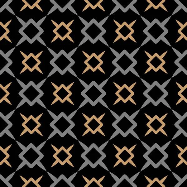 Vektorhintergrundmuster Geometrisch Elegante Textur Quadratischer Hintergrund Für Tapetendesign Gold Graue — Stockvektor