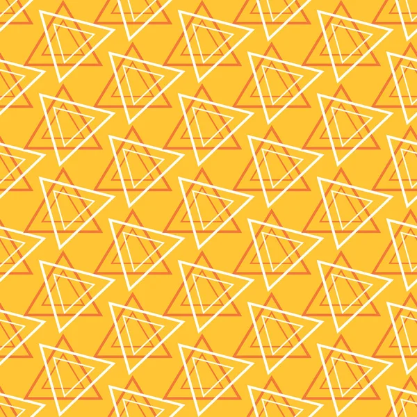 Turuncu tonda üçgenler ve modern tarzda kompozisyonu olan geometrik arkaplan. Duvar kağıdı için kusursuz bir arkaplan. Vektör illüstrasyonu.