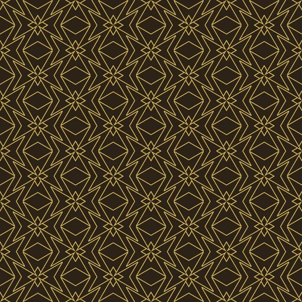 Geometrische Achtergrond Met Zwarte Gouden Bloemen Composities Moderne Stijl Naadloze — Stockvector