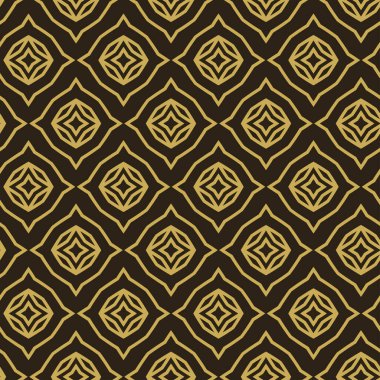 Modern dekoratif doku. Duvar kağıdı tasarımı için kusursuz desen. Siyah arkaplanda altın bir süs