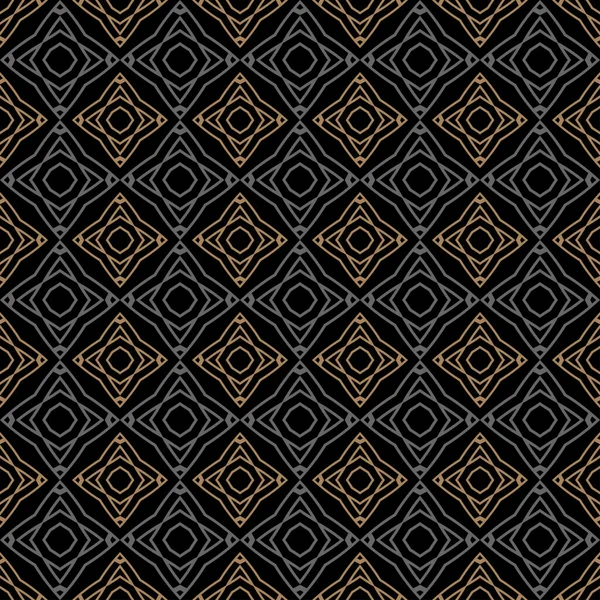 Mooi Geometrisch Achtergrond Patroon Naadloos Patroon Voor Behang Ontwerp Goud — Stockvector