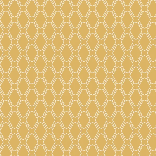 Goldenes Nahtloses Muster Mit Geometrischen Formen — Stockvektor