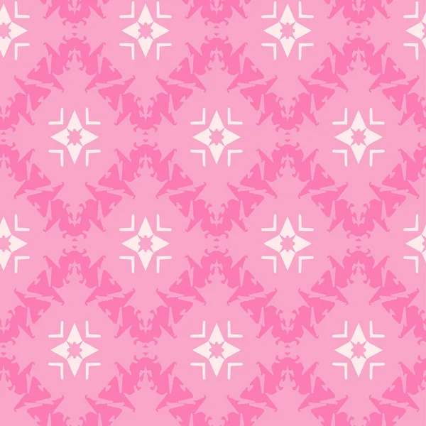 Абстрактний Геометричний Візерунок Рожевих Кольорах Безшовна Текстура Шпалер Векторна Графіка — стоковий вектор