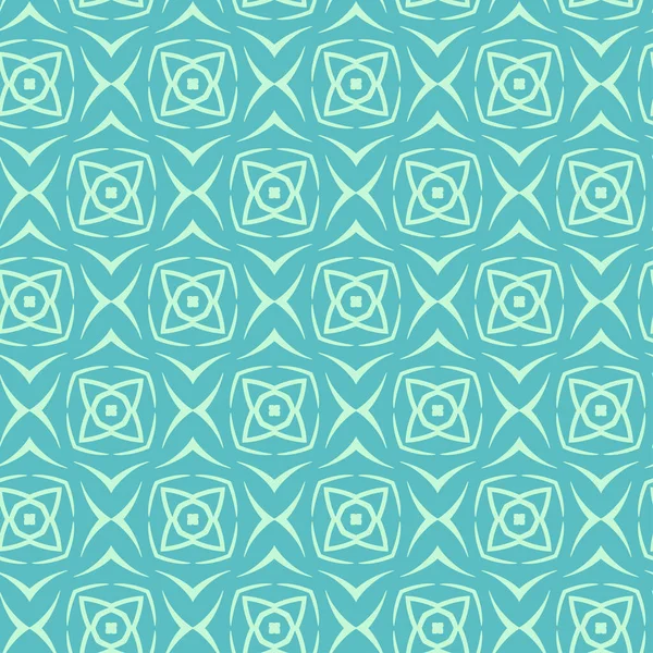 Abstract Geometrisch Patroon Blauwe Groene Kleuren Naadloze Behang Textuur Vectorgrafieken — Stockvector