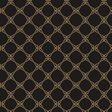  Modern arka plan modeli. Siyah ve altın arkaplan resmi. Kusursuz geometrik desen, duvar kağıdı dokusu. Vektör grafikleri
