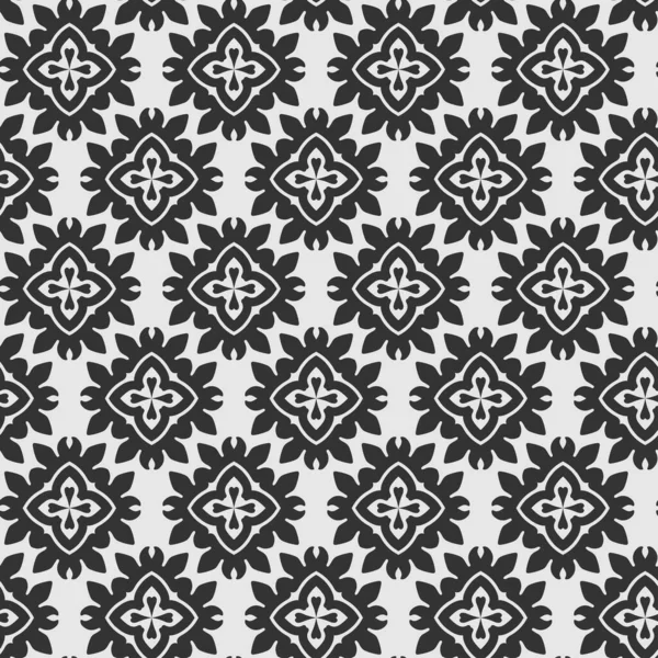 Tegel Achtergrond Patroon Zwart Wit Achtergrond Afbeelding Naadloze Behang Textuur — Stockvector