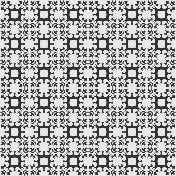 Symmetrie Achtergrond Patroon Achtergrond Afbeelding Zwart Wit Naadloos Geometrisch Patroon — Stockvector