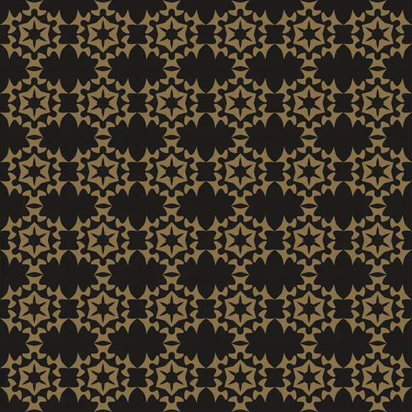 Golden Background Pattern Black Gold Background Image Seamless Geometric Pattern — Stock Vector