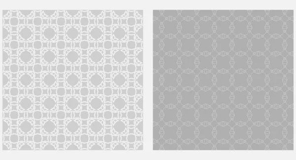 Graues Hintergrundmuster Monochrome Tapetentextur Vektor Einfache Geometrische Muster — Stockvektor