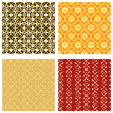 Geometrik arkaplan kalıpları. Renkli. Vektör grafikleri.