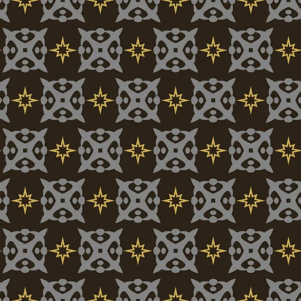 Elegante Patrón Fondo Decorativo Colores Negro Gris Oro Papel Pintado — Archivo Imágenes Vectoriales