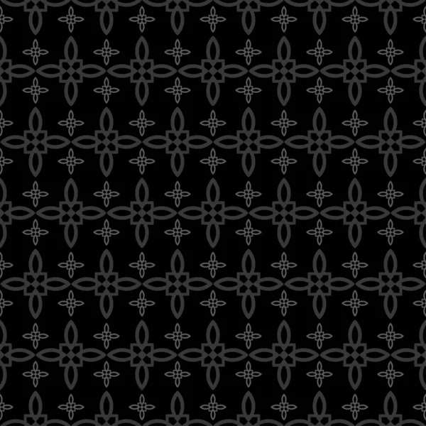 Тёмный Фон Серый Узор Чёрном Фоне Геометрические Бесшовные Обои Векторное — стоковый вектор