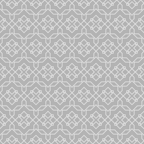 Bílé Pozadí Vzor Šedém Pozadí Geometrické Bezešvé Tapety Textury — Stockový vektor