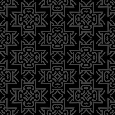 Koyu dekoratif arkaplan deseni, duvar kağıdı dikişsiz doku, vektör grafikleri