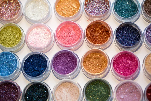 Cosmétiques Pigments Pour Maquillage Les Yeux Les Lèvres Visage Corps — Photo