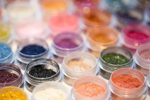 Cosmétiques Pigments Pour Maquillage Les Yeux Les Lèvres Visage Corps — Photo