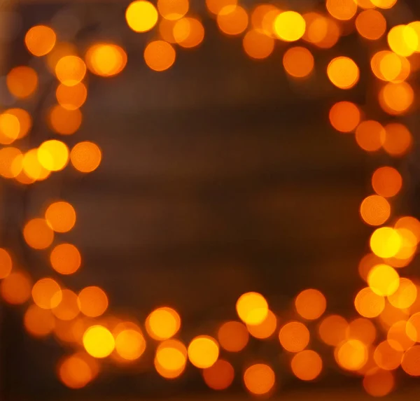 Fundo Madeira Com Luzes Brilhantes Com Espaço Livre Para Demonstração — Fotografia de Stock