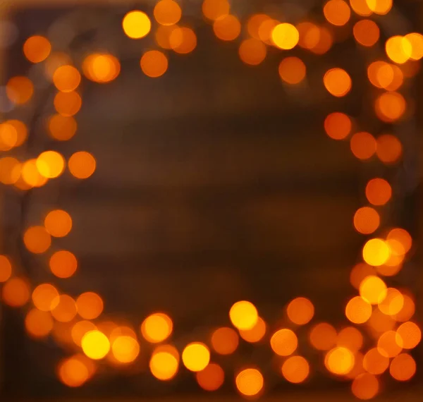 Fondo Madera Con Luces Brillantes Con Espacio Libre Para Demostración —  Fotos de Stock