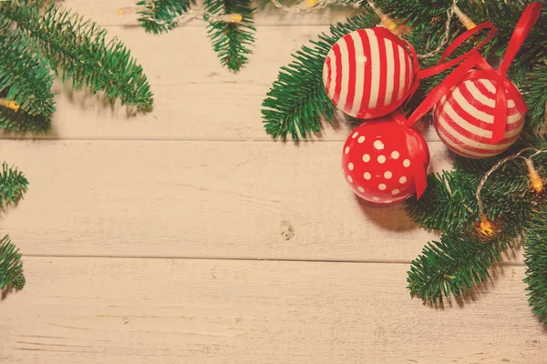 Kartu Natal Latar Belakang Pada Tema Pesta Tahun Baru Pohon — Stok Foto