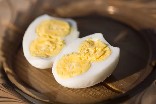 Boiled Egg with two yolks