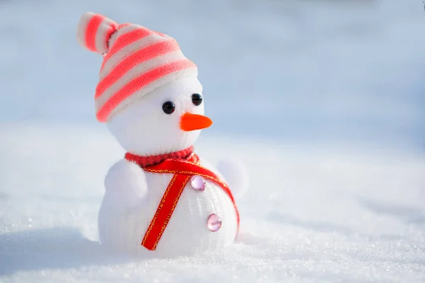 Snowman Snow Winter Time Scene — Stock Photo, Image