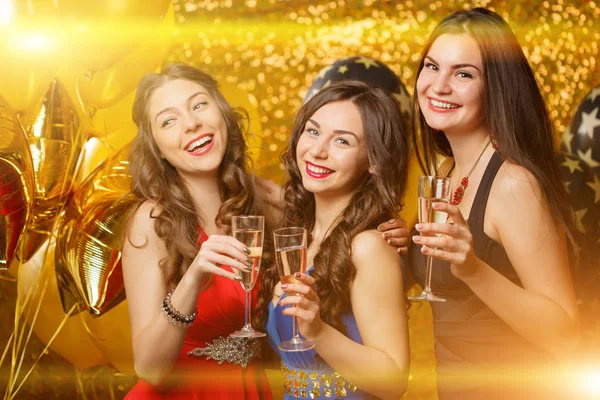 Partygirls Tanzen Club Frauen Feiern Einen Feiertag Einen Geburtstag Oder Stockfoto