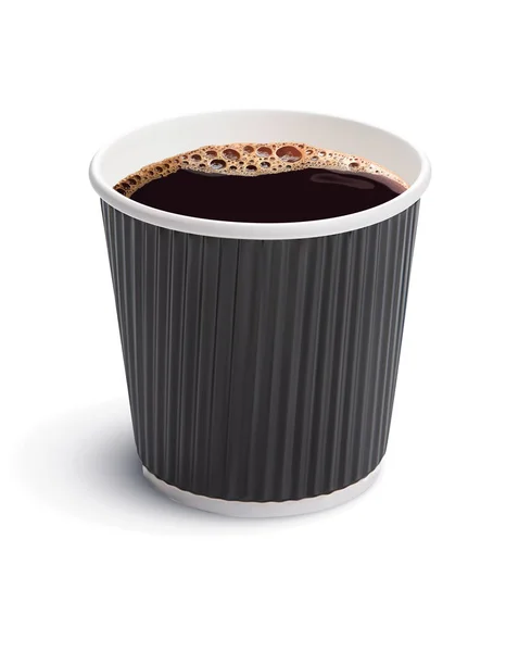 Kaffeetasse Aus Papier Vorhanden Vektor Illustration — Stockvektor