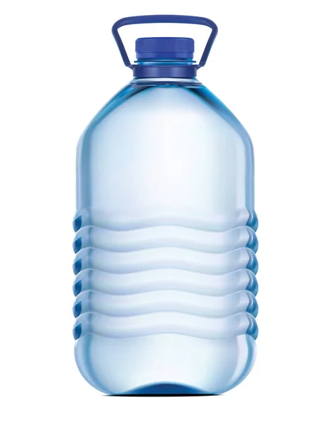 Duże plastikowe butelki wody pitnej. 3d ilustracja wektorowa — Wektor stockowy