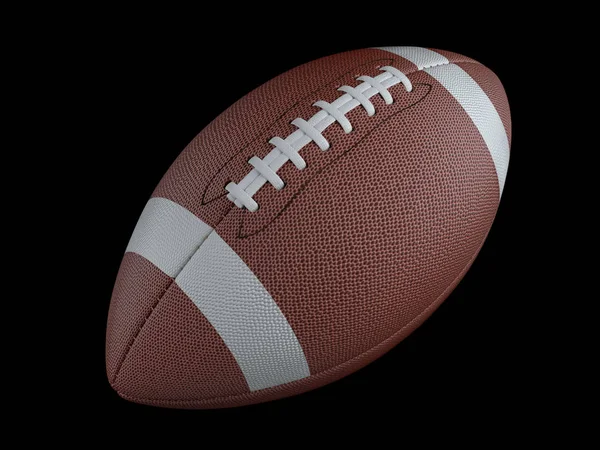 American football on dark background with clipping path. Super b — Stock Photo, Image