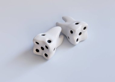 Beyaz Casino beyaz bir diş olarak zar. Diş çürükleri. Pla etmeyin