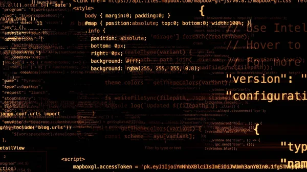 Leképezés Absztrakt Kódblokkokat Amit Virtuális Térben Kamera Belsejében Számítógép Kód — Stock Fotó