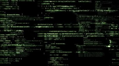 Soyut program kod bloklarını yazılı ve sanal alana taşındı. Kamera bilgisayar kod boyunca uçar. ilmekledi