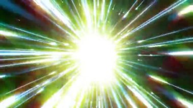 Parlak çizgiler bizden uzak hareket ediyor. Satırları ışık alan dinamik bir parlak tünelde kopyalarsınız. İlmekledi