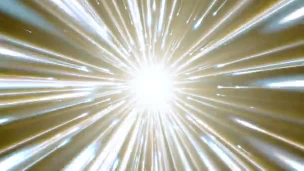 明亮的线条正从我们的身上移开 光线在空间中形成一条充满活力的明亮隧道 — 图库视频影像