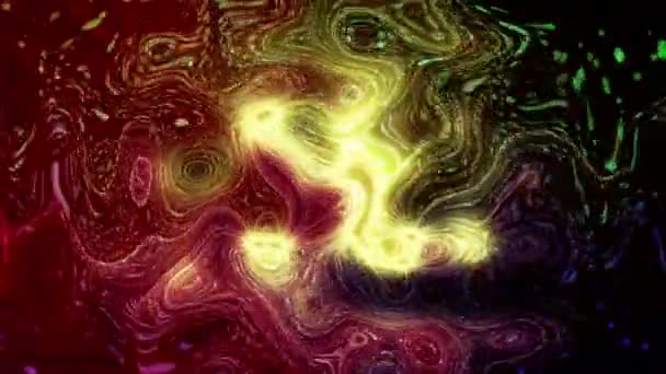 Яркие Частицы Света Собираются Вихрях Выступлениях Абстрактные Динамические Модели Светлых — стоковое видео