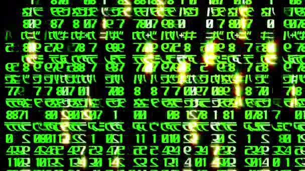 Blöcke Abstrakten Programmmatrixcodes Werden Geschrieben Und Virtuellen Raum Bewegt Code — Stockvideo