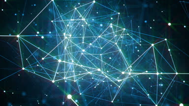 Soyut pleksus şekiller. Çizgiler ve noktalar ile dijital, iletişim ve teknoloji arka plan. Web kavramı ve bağlantı. Loopable serisi